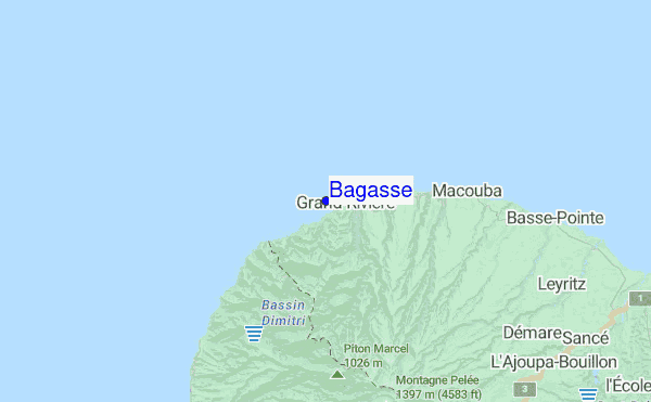 Bagasse location map