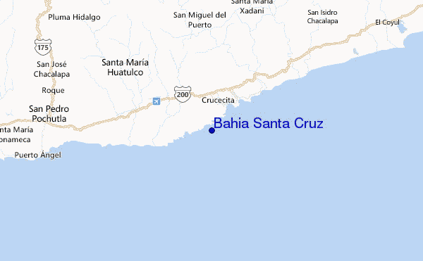 Bahia Santa Cruz Location Map