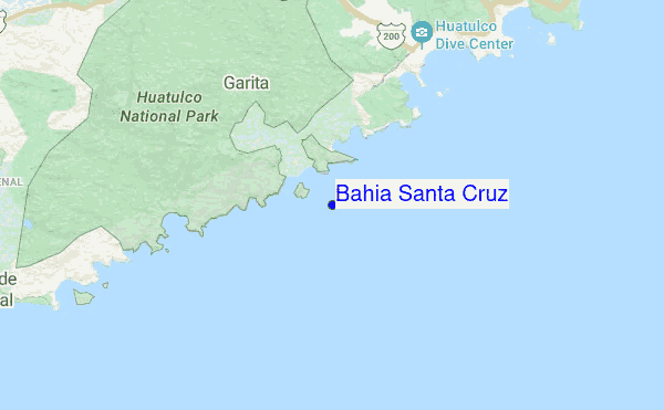 Bahia Santa Cruz location map