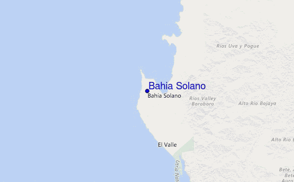 Bahia Solano Location Map