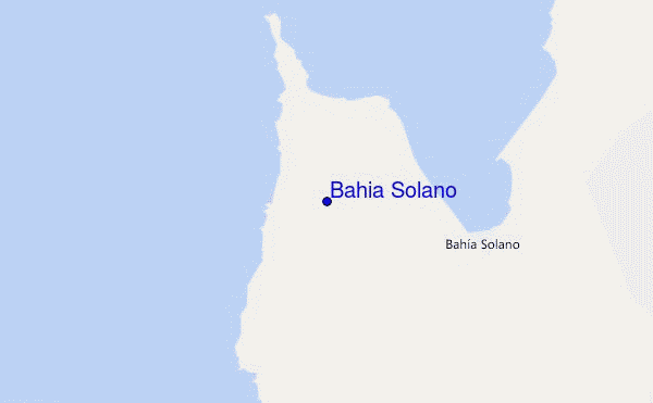 Bahia Solano location map