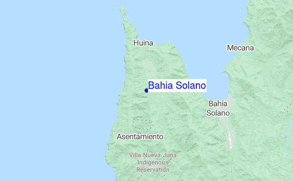 Bahia Solano location map