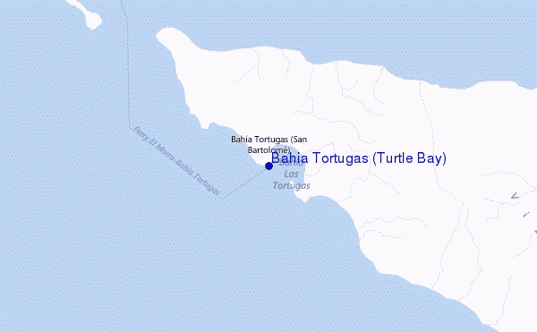 Bahia Tortugas (Turtle Bay) Location Map