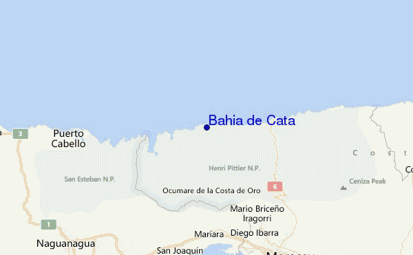 Bahia de Cata Location Map