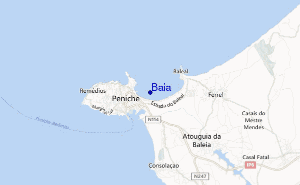 Baia location map
