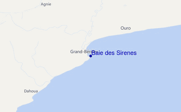 Baie des Sirènes location map