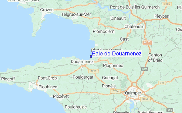 Baie de Douarnenez Location Map