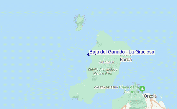 Baja del Ganado - La-Graciosa location map