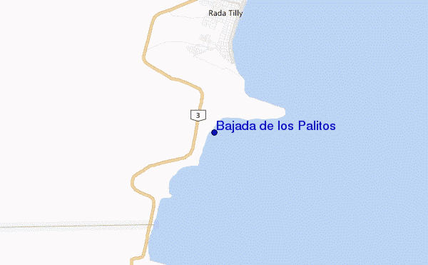 Bajada de los Palitos location map