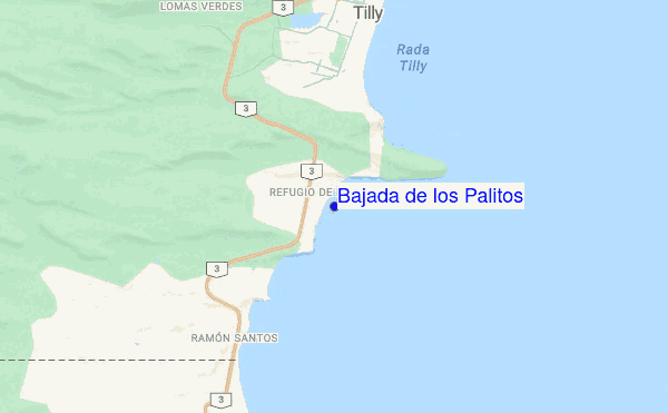 Bajada de los Palitos location map