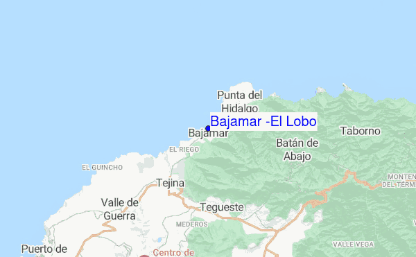 Bajamar (El Lobo) location map