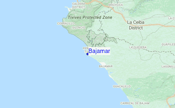 Bajamar location map