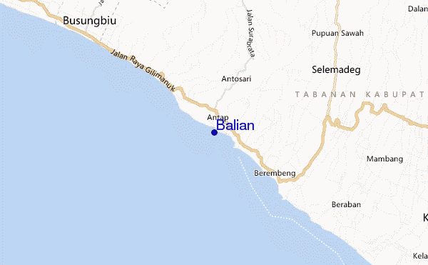 Balian location map