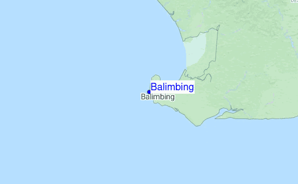 Balimbing location map