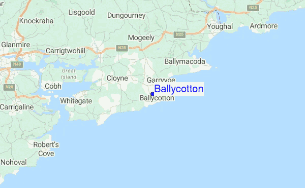 Ballycotton Location Map