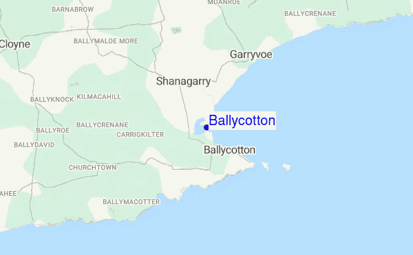 Ballycotton location map