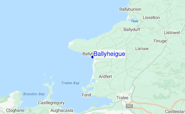 Ballyheigue Location Map