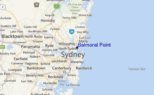 Balmoral Point Location Map