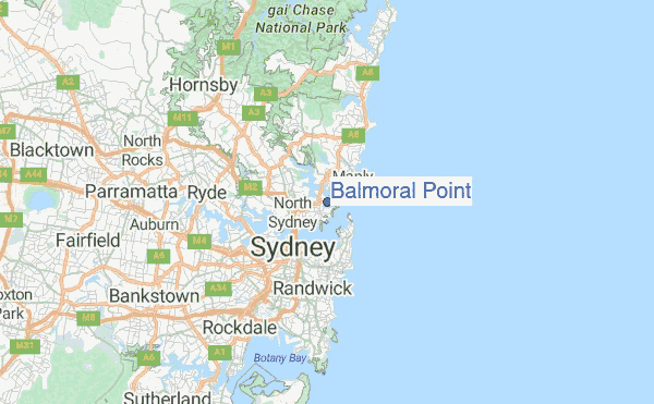 Balmoral Point Location Map