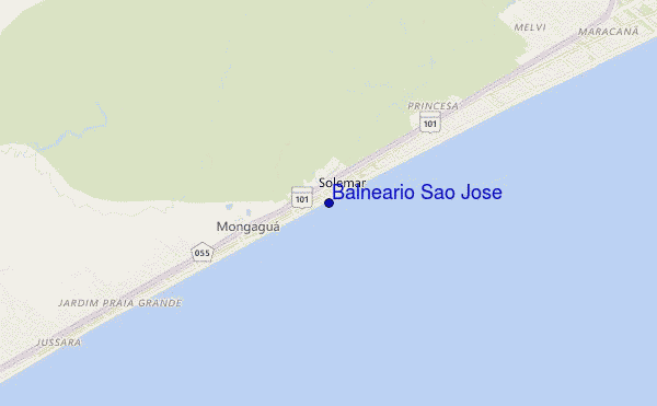 Balneario Sao Jose location map