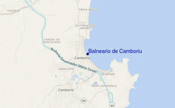 Balneario de Camboriu location map
