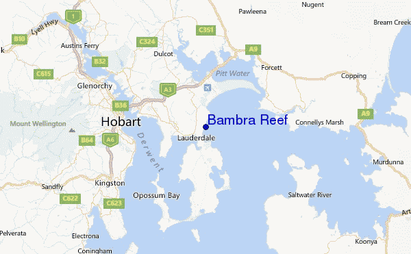 Bambra Reef Location Map