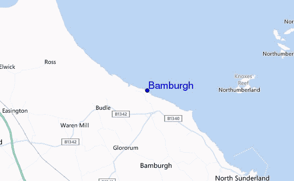 Bamburgh location map