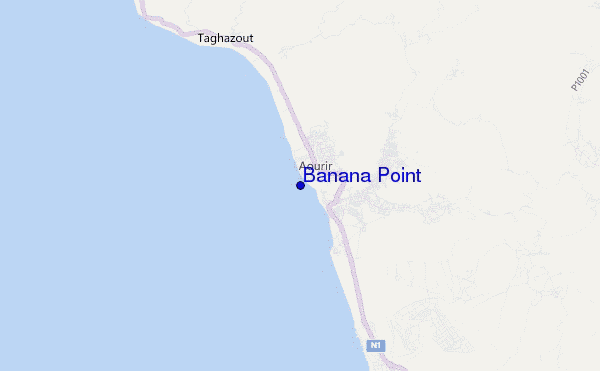 Banana Point location map