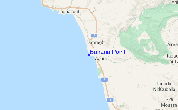 Banana Point location map