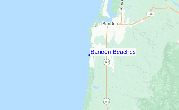 Bandon Beaches location map