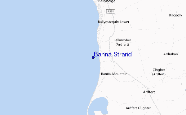Banna Strand location map