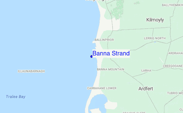 Banna Strand location map