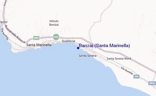 Banzai (Santa Marinella) location map