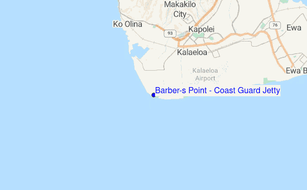 Barber's Point - Coast Guard Jetty location map