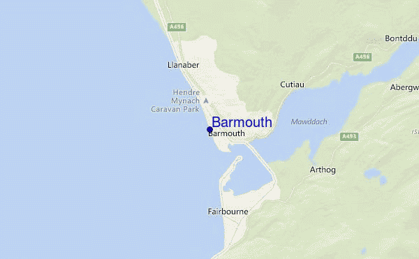 Barmouth location map