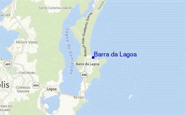 Barra da Lagoa location map