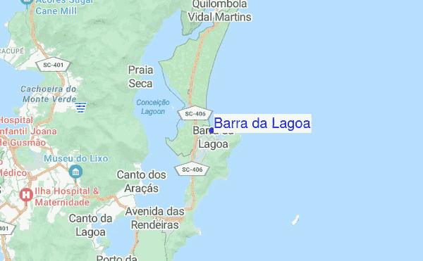 Barra da Lagoa location map