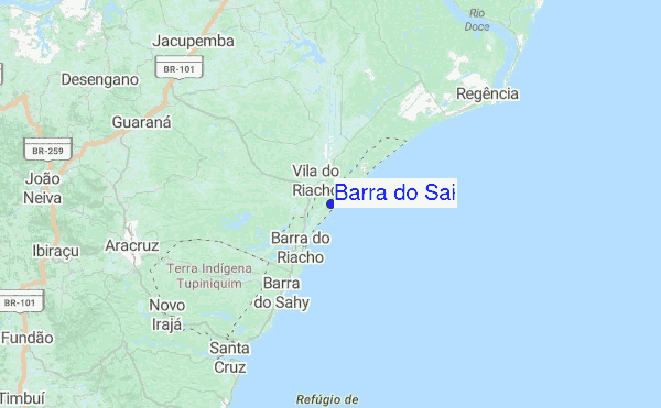Barra do Sai Location Map