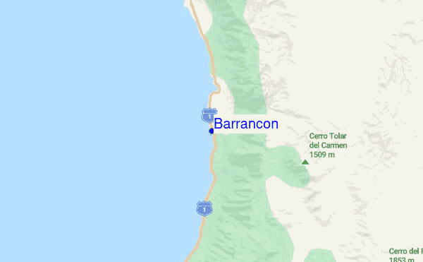 Barrancon location map