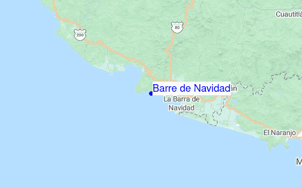 Barre de Navidad Location Map