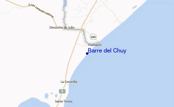 Barre del Chuy Location Map