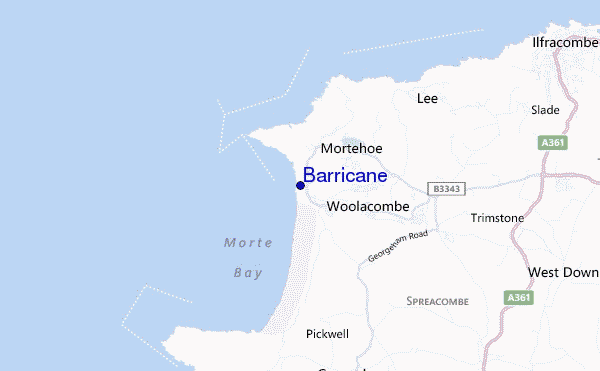 Barricane location map