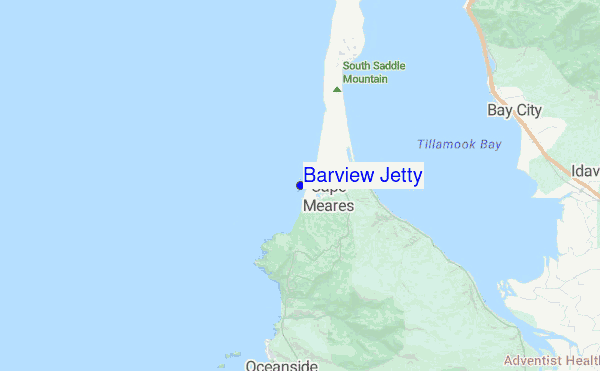 Barview Jetty location map