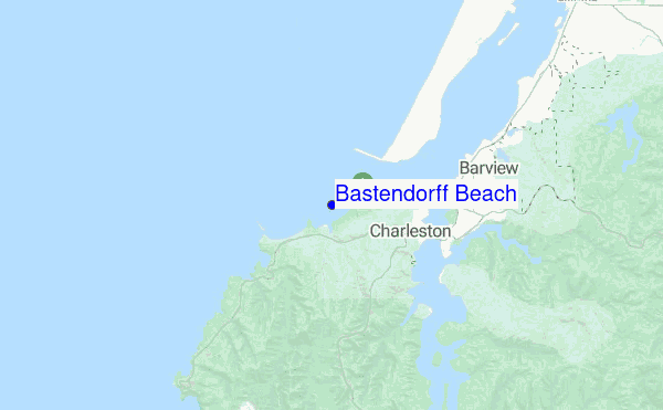 Bastendorff Beach location map