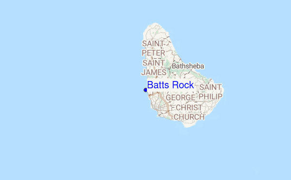 Batts Rock Location Map