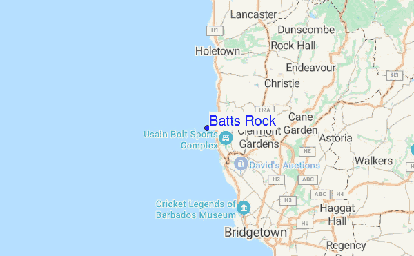 Batts Rock location map