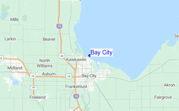 Bay City Location Map