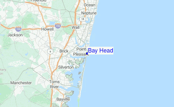 Bay Head Location Map