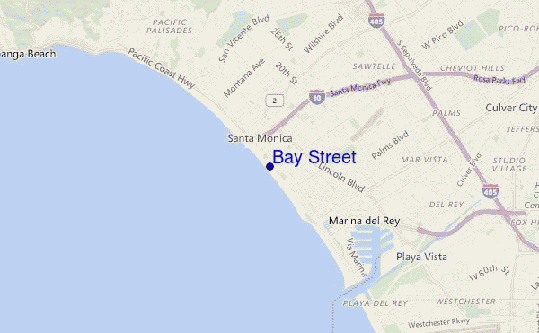 Bay Street location map