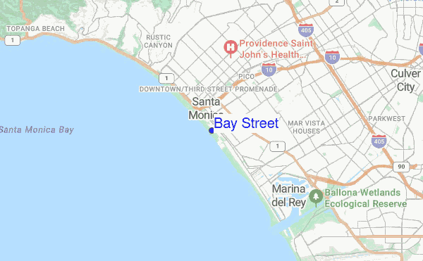 Bay Street location map